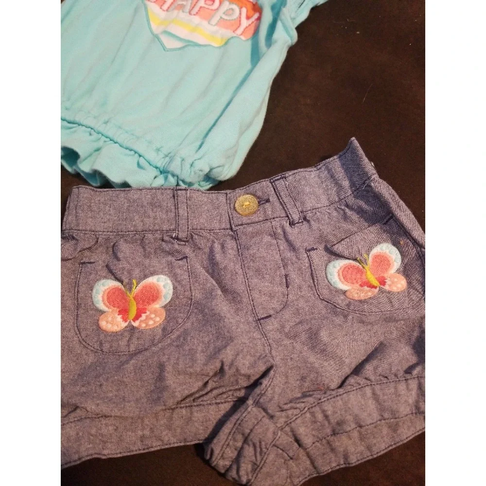 Gymboree butterfly‎ catcher outfit 12 18 months